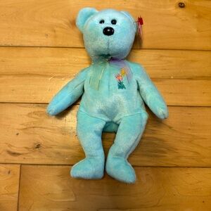 Ty Aqua Blue Stuffed Bear